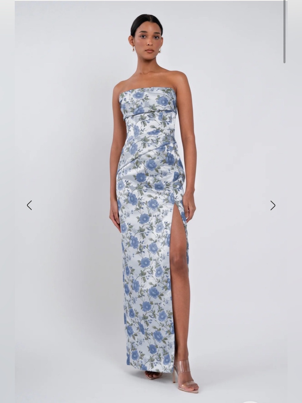 Jenny Yoo Strapless Floral Kenna Dress